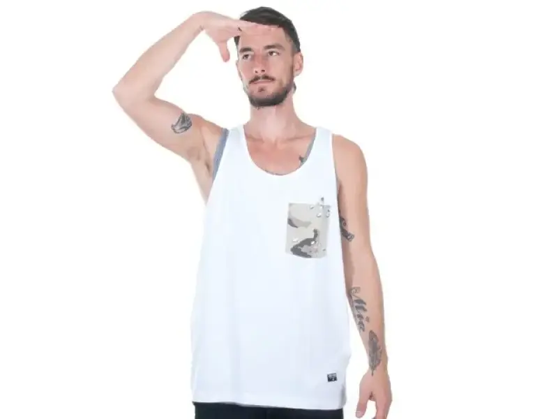 Zoo York "Pocket" Tank Top - White/Beige