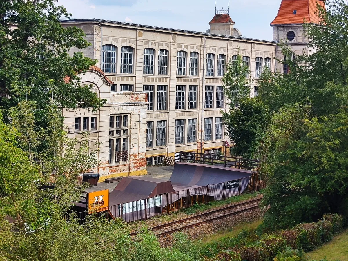 The Last Hole at the old cotton mill in Hohenfichte