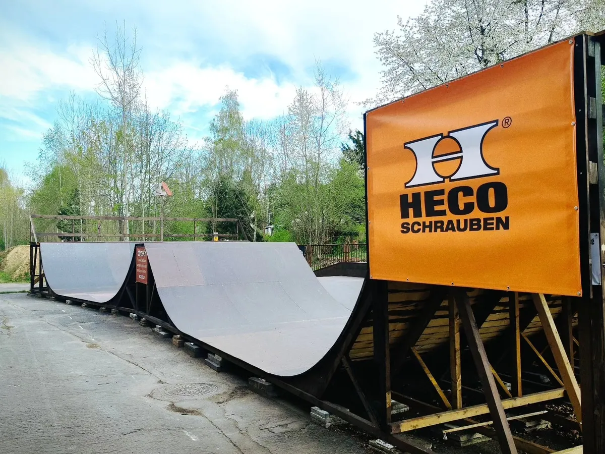 The outdoor ramps at The Last Hole in Hohenfichte