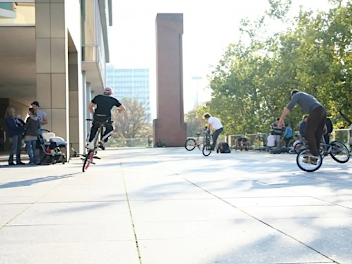 Flatland on the plaza at the Haus der Geschichte in Stuttgart