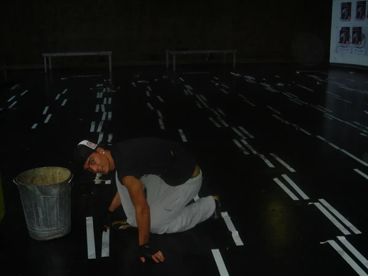 Flatland in a dark hall