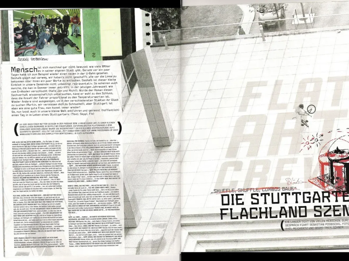 The magazine feature on the Stuttgart flatland scene