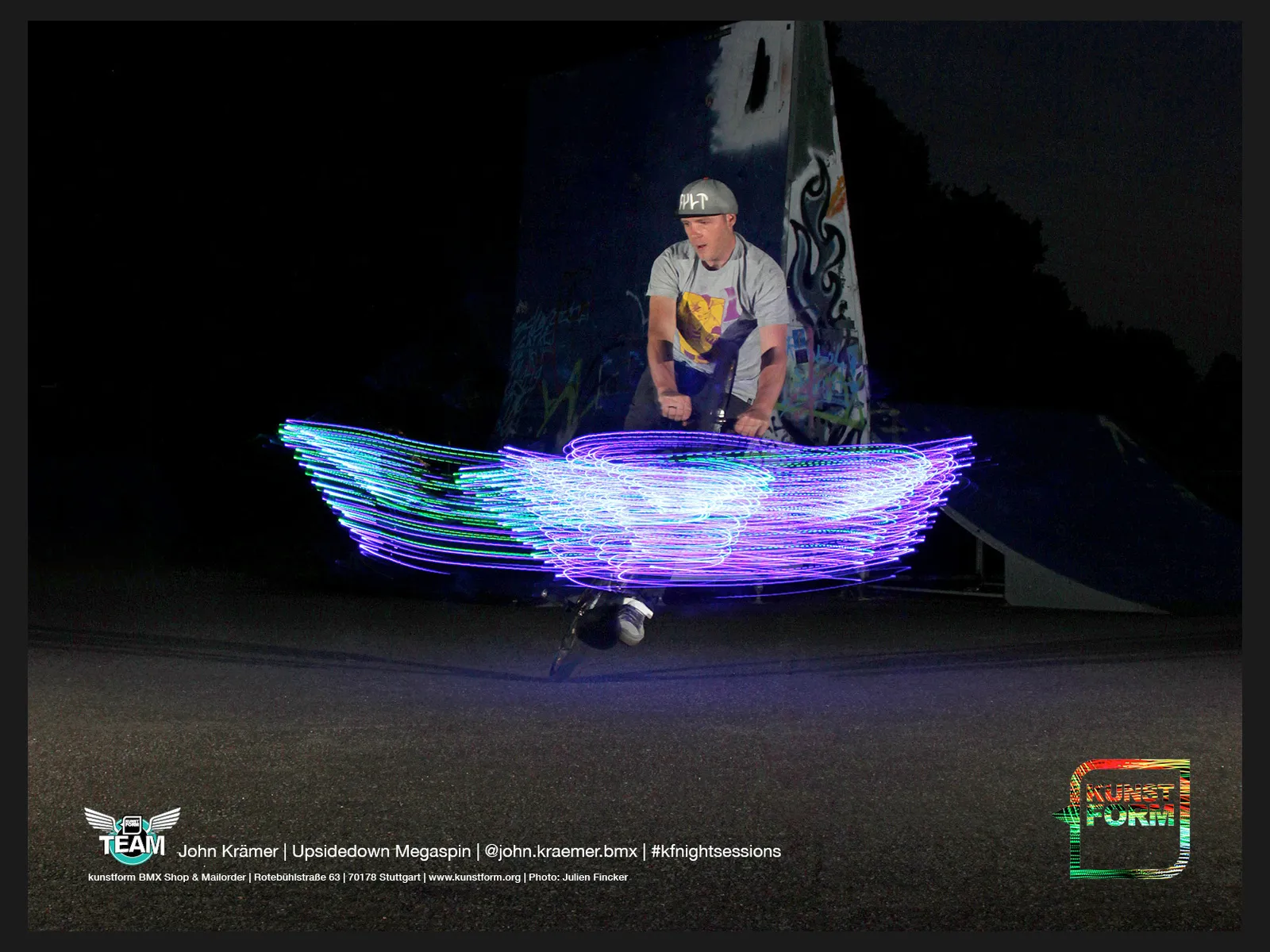 LED campaign 2015: John Krämer, upsidedown megaspin