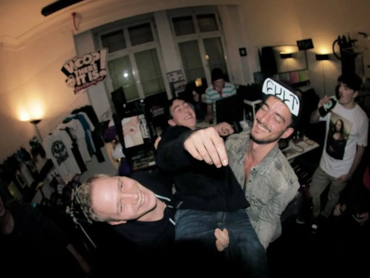 The three-years party in the store in the Heilbronner Straße