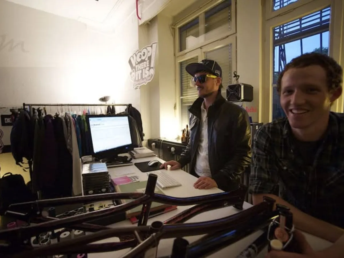 Behind the counter in the store, premiere night 2010