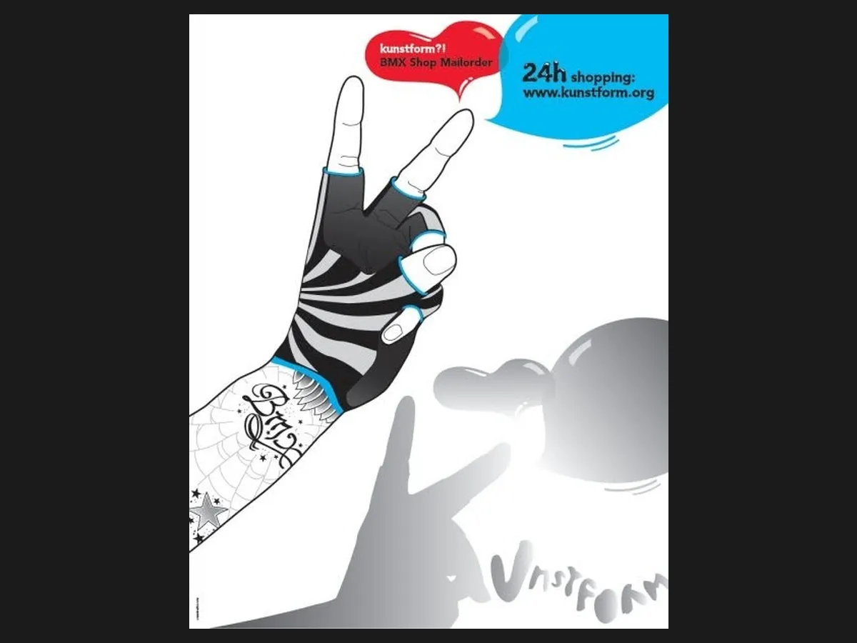 Motiv 2009: eine Hand mit Peace-Zeichen