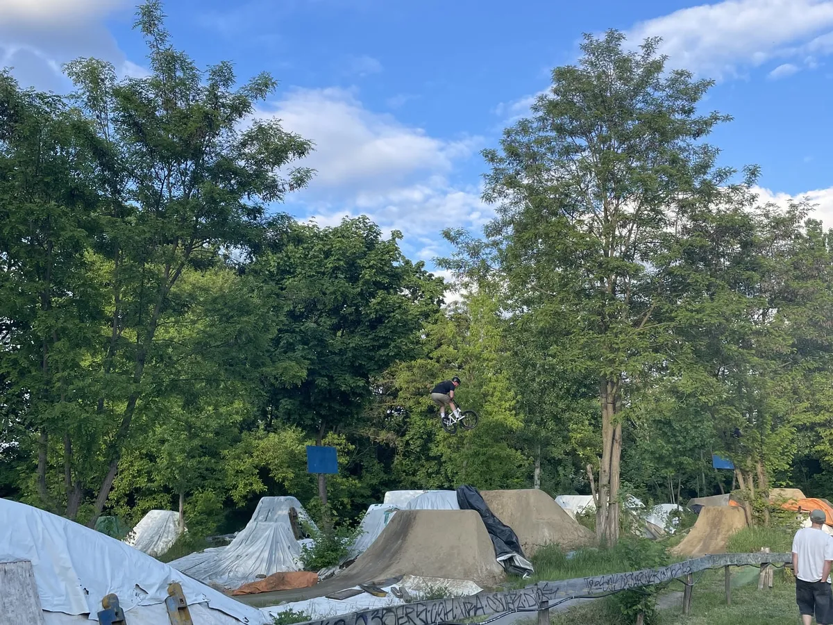 Zelte und Trails im Mellowpark Berlin