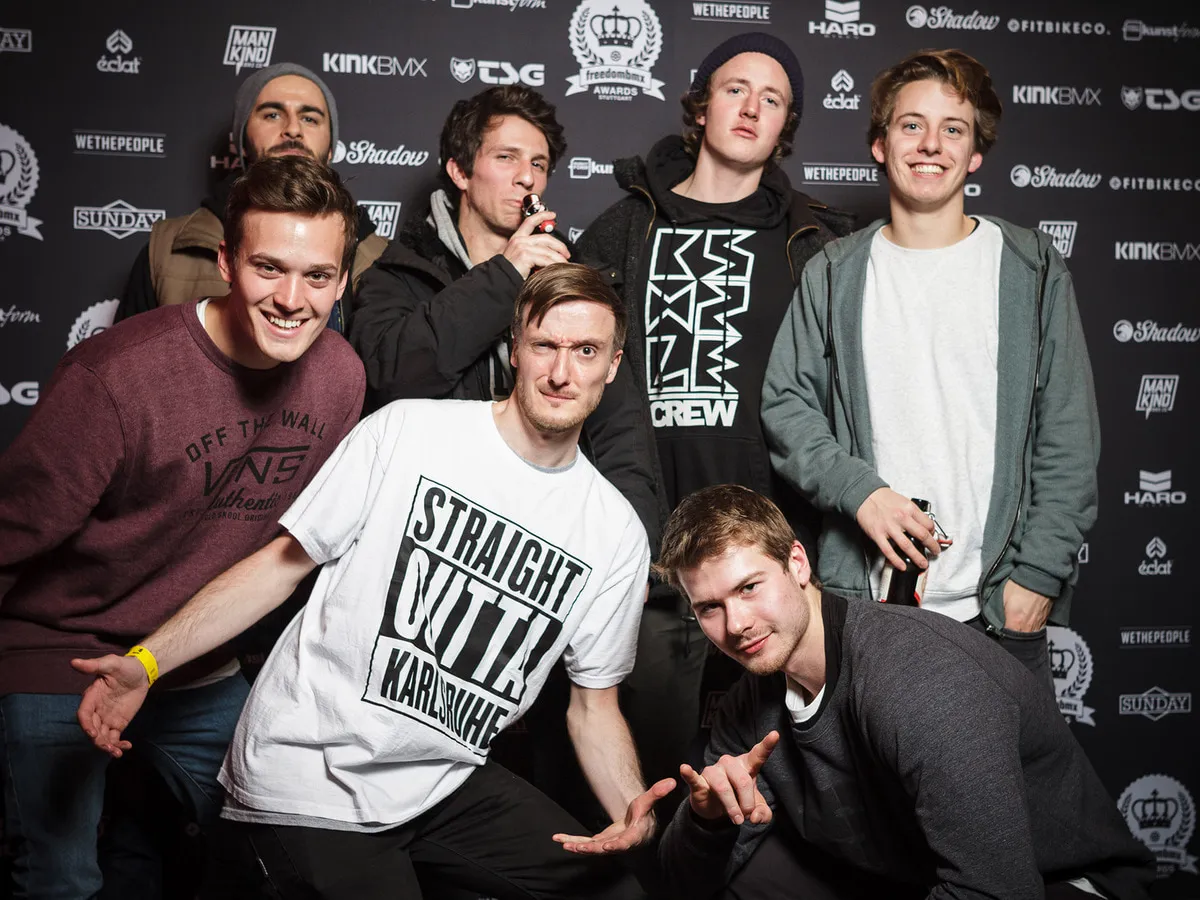 KSHZLE Crew bei den freedombmx Awards 2016 in Stuttgart
