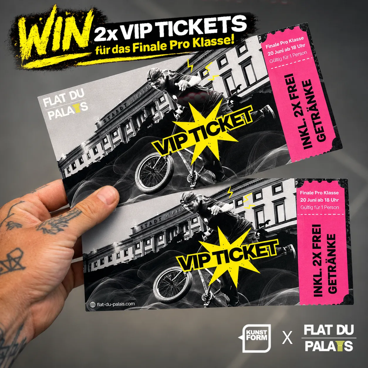 WIN,WIN,WIN! - 2x VIP Tickets für Flat Du Palais in Stuttgart - Bild 5 WIN,WIN,WIN! - 2x VIP Tickets für Flat Du Palais in Stuttgart
