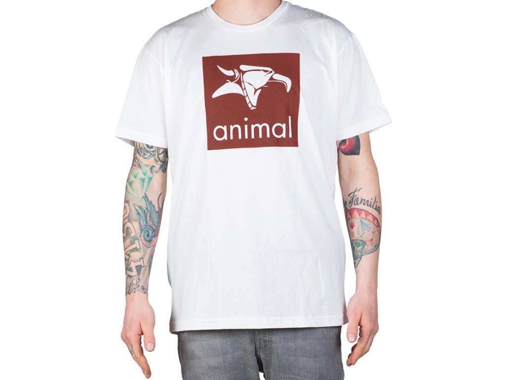 Animal Bikes "Logo" TShirt White kunstform BMX Shop & Mailorder