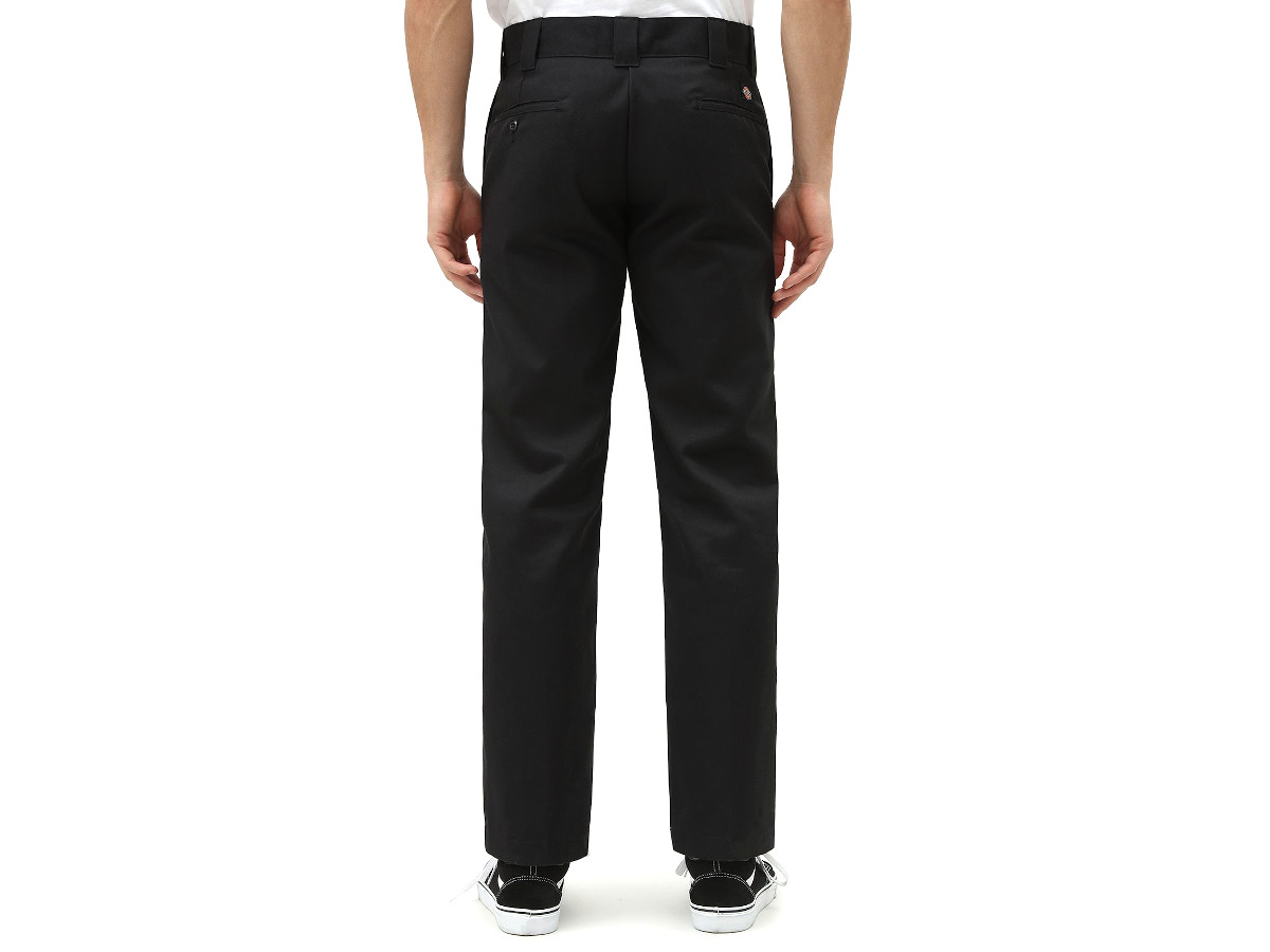 black slim work pants