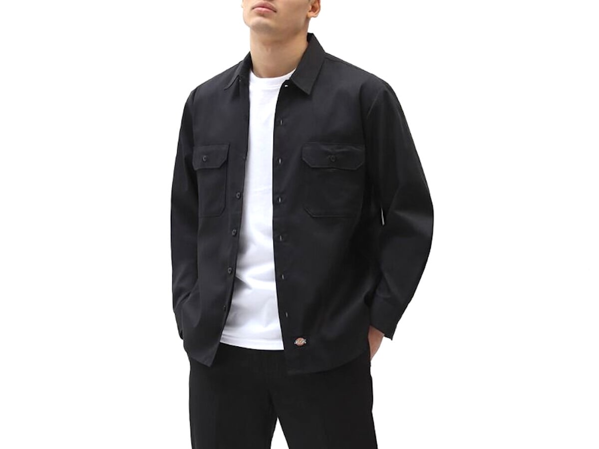 black dickies button up