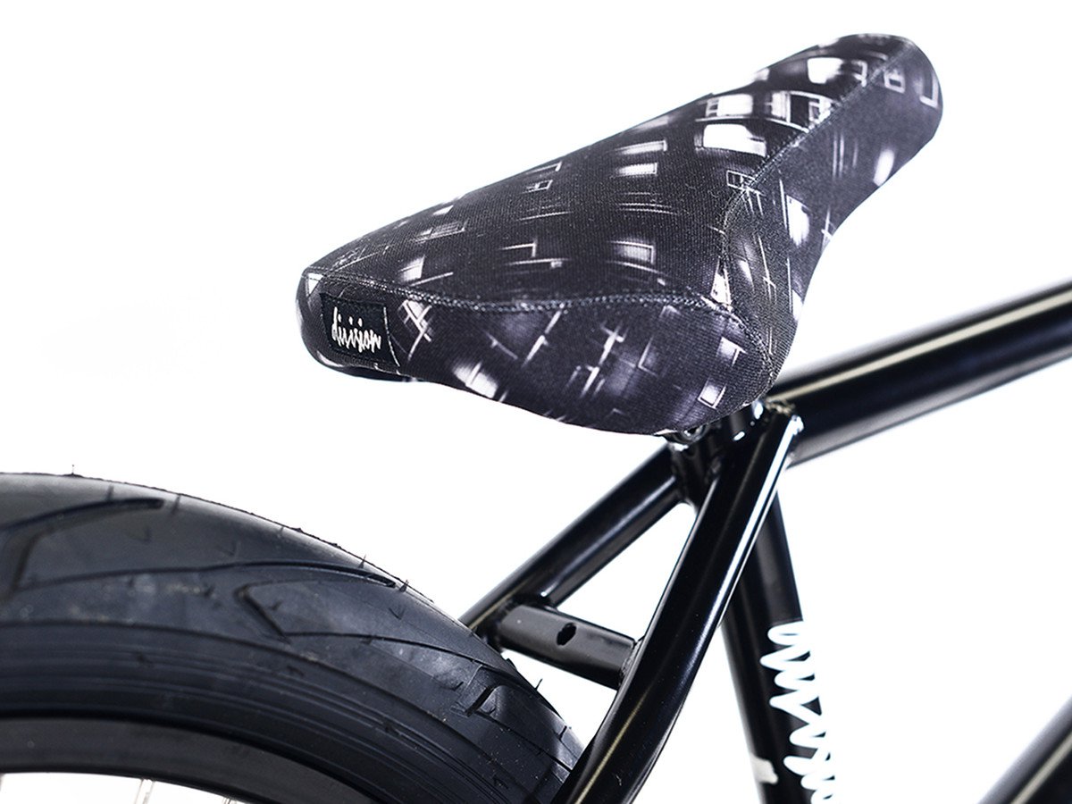 black and teal bmx bike