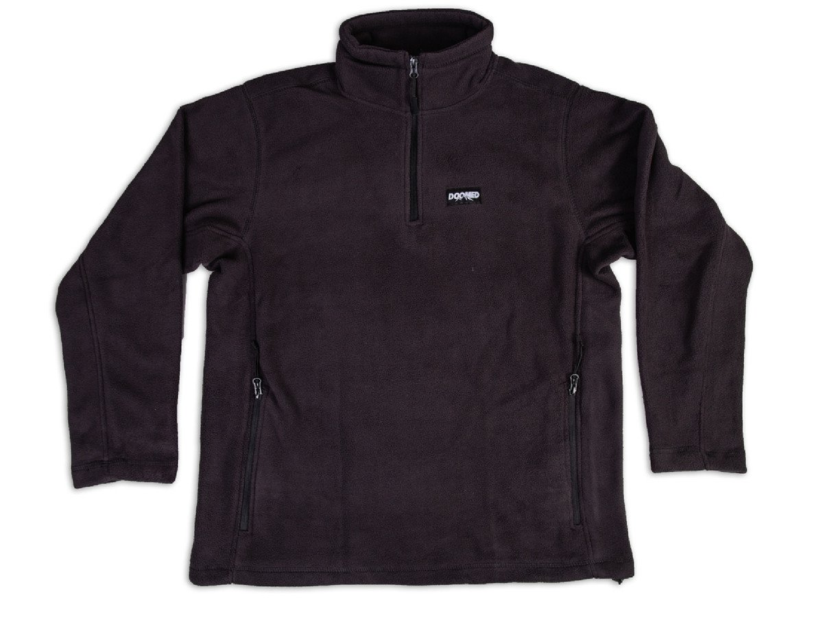 black quarter zip fleece