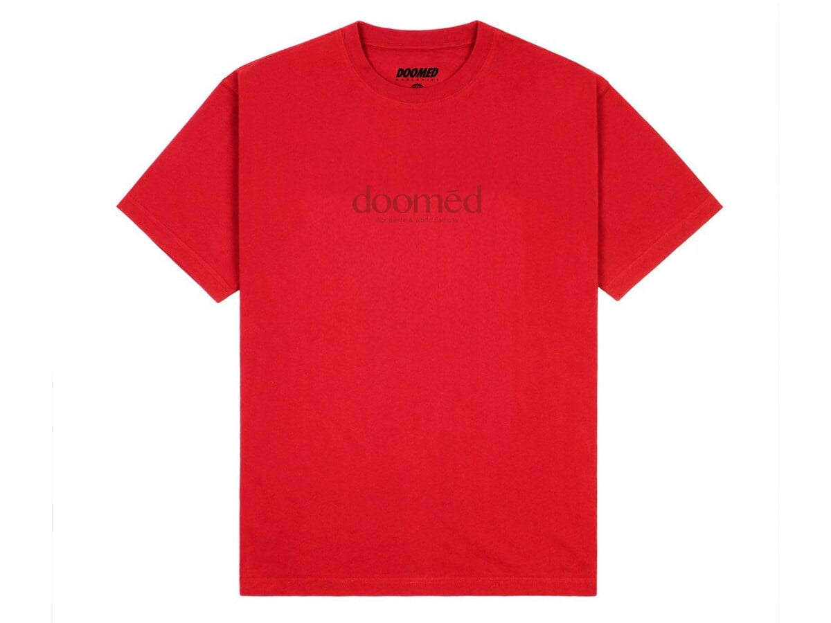 rive ned Kilimanjaro uformel Doomed Brand "Newport" T-Shirt - Red | kunstform BMX Shop & Mailorder -  worldwide shipping