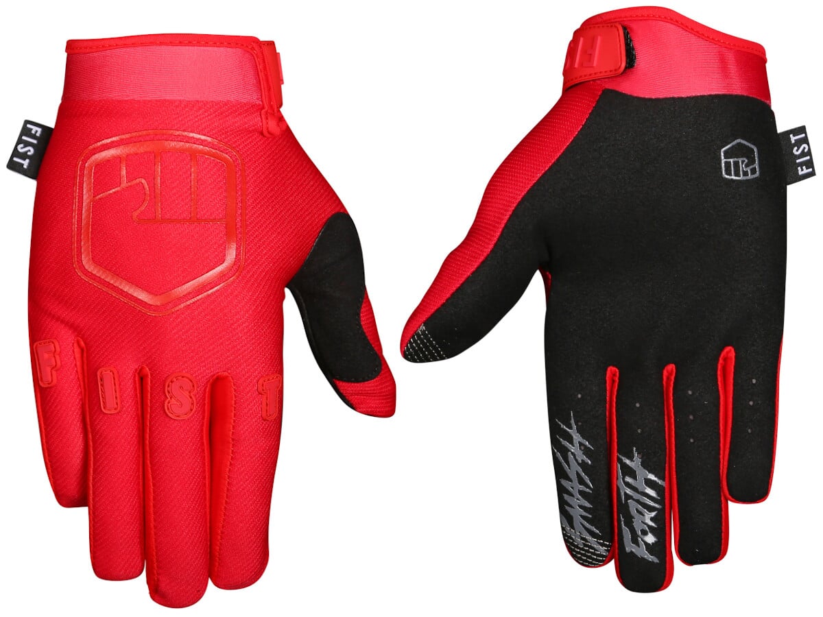 Red Medium Full Finger Fist Handwear Stocker Glove 