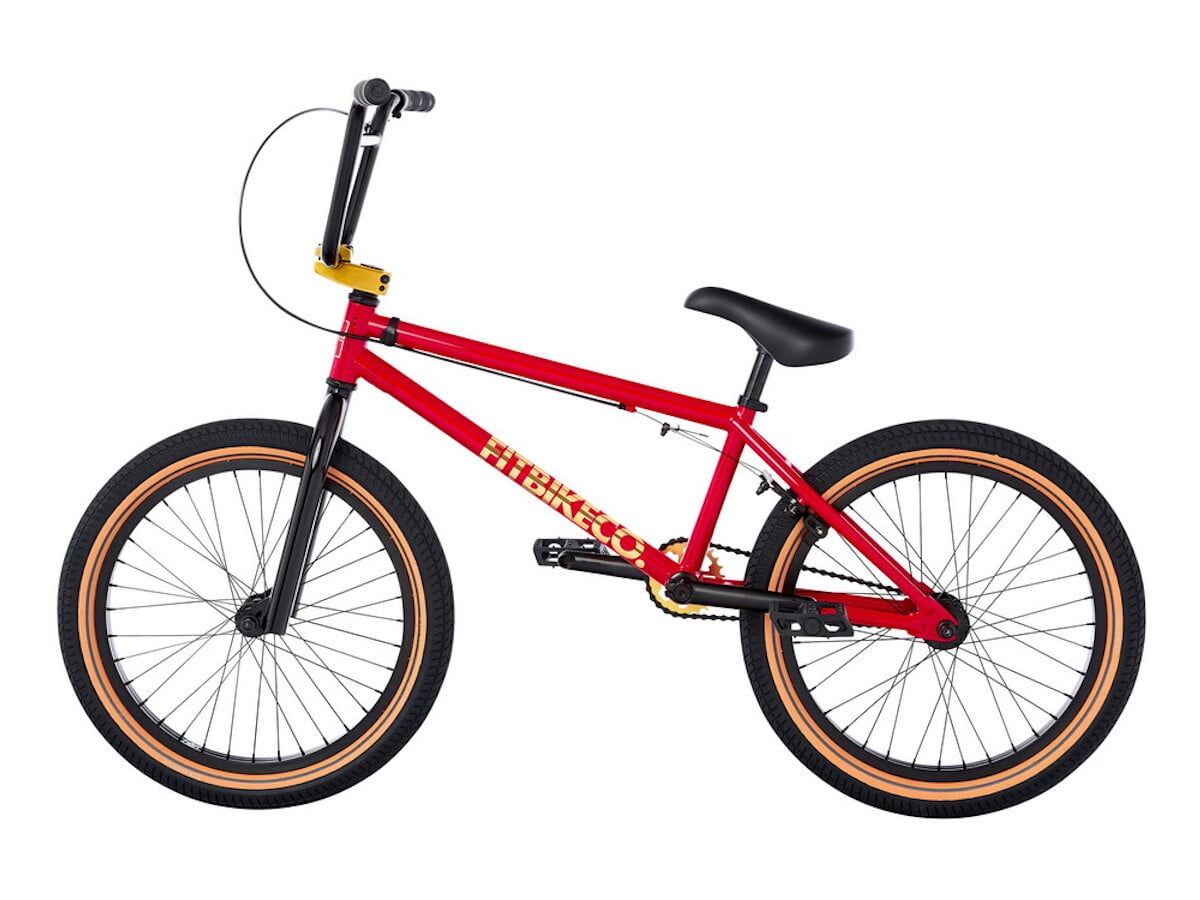 all red bmx bike