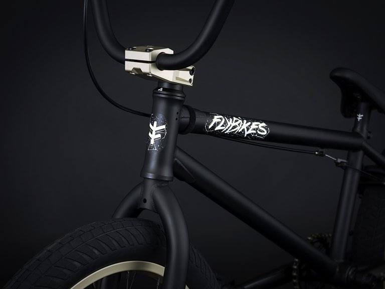 FLY BMX VOLCANO BICYCLE STEM BLACK 50mm Reach FLYBIKES