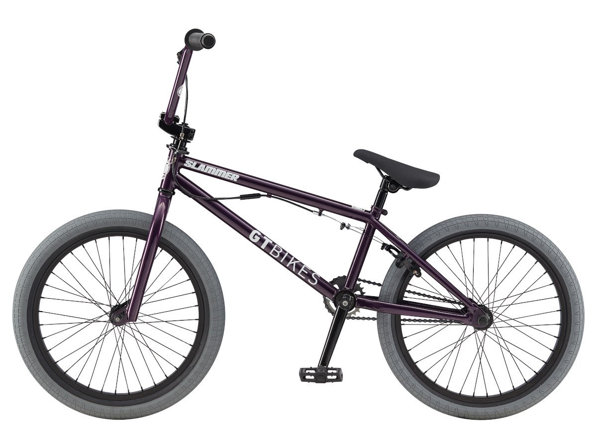GT Bikes "Slammer" 2020 BMX Bike Satin Trans Purple/Grey kunstform
