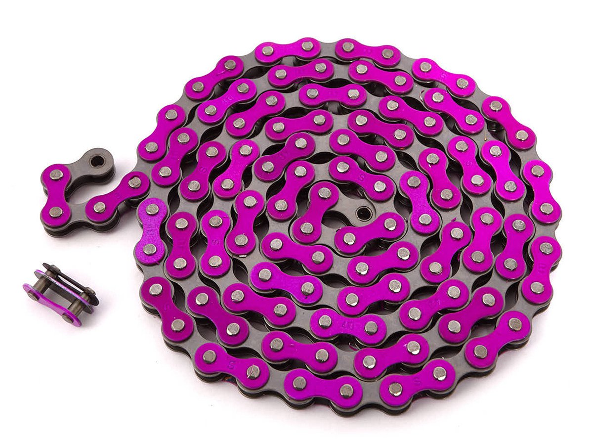 pink bmx chain