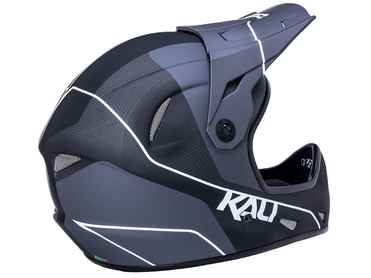 Kali Protectives "Alpine Carbon Pulse" Fullface Helm - Matt Black/White ...