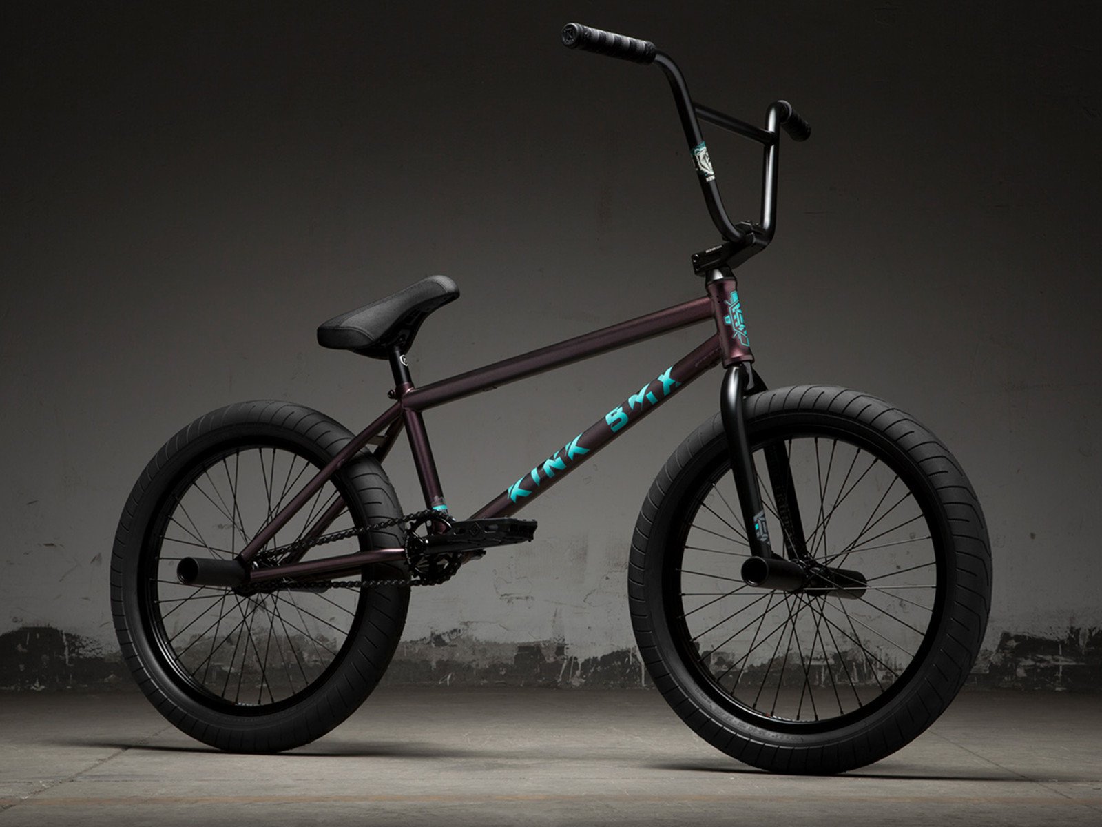 Kink Bikes "Crook" 2019 BMX Rad Freecoaster Matte Galaxy Purple