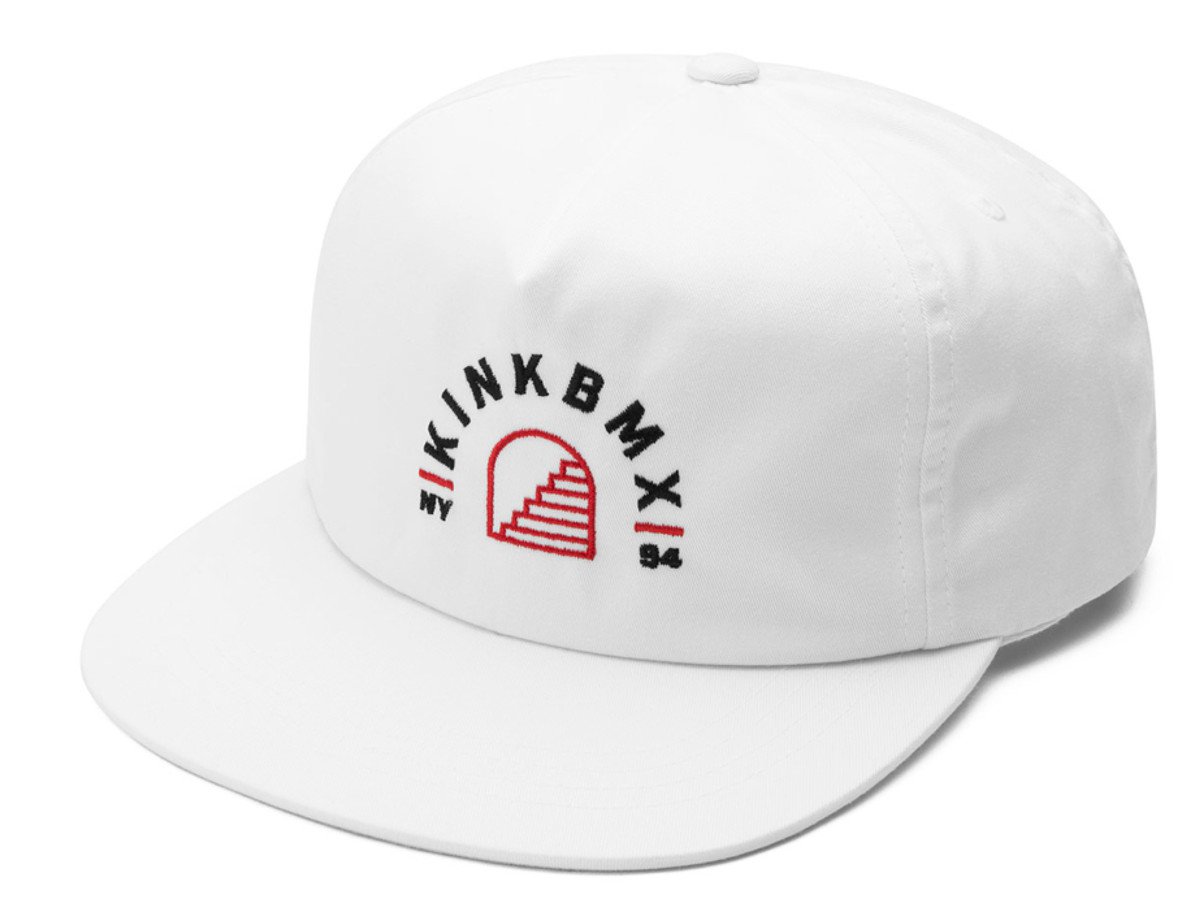 white strapback cap
