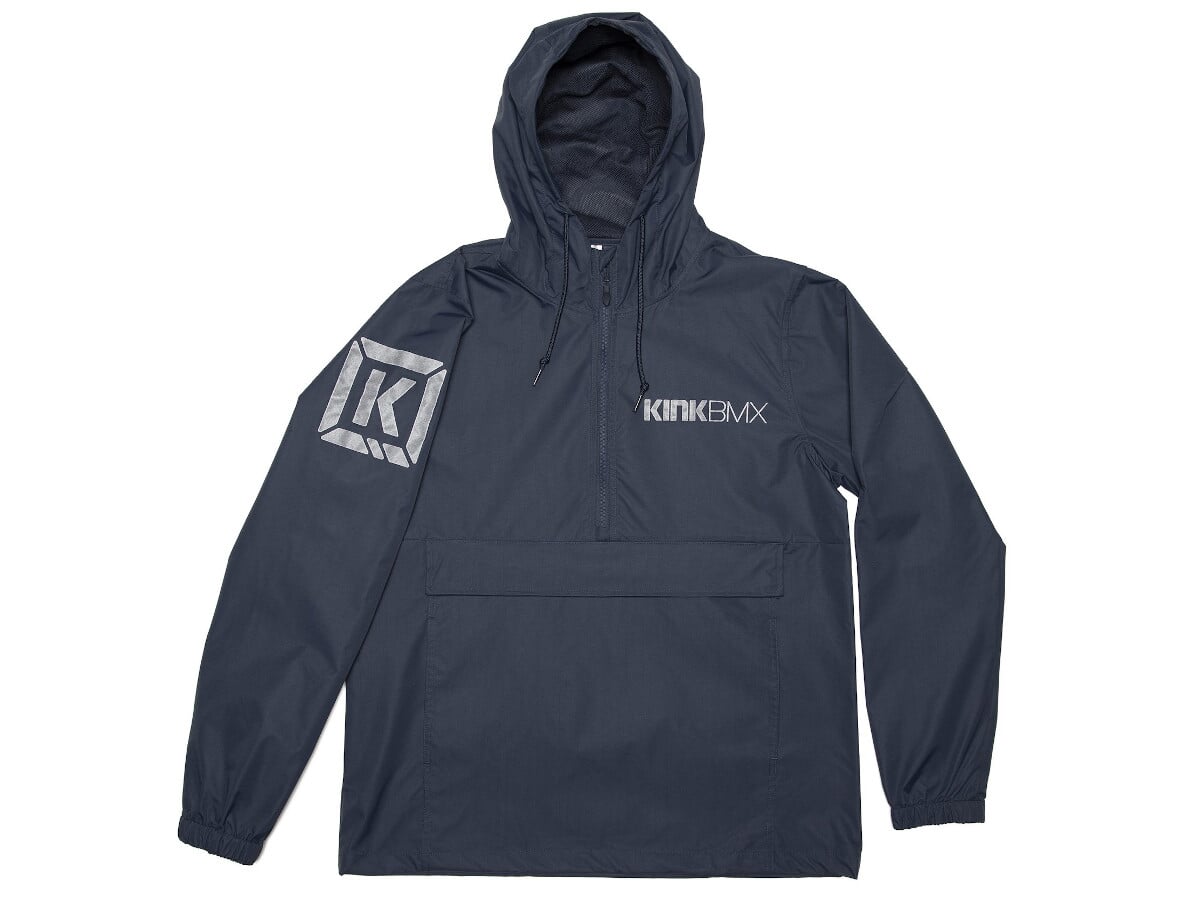 navy pullover windbreaker