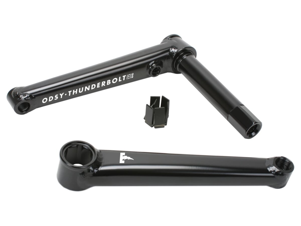 black bmx cranks