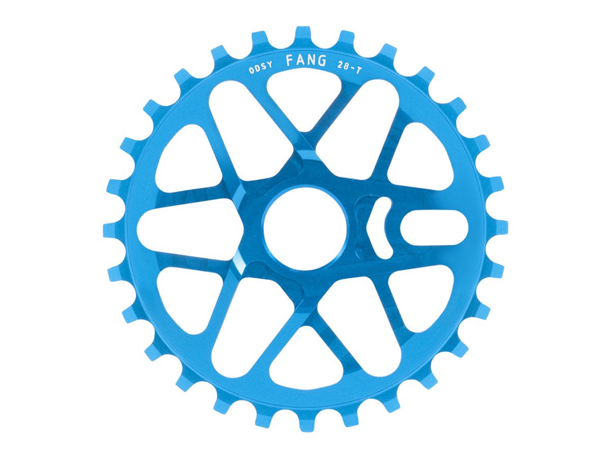 blue bmx sprocket