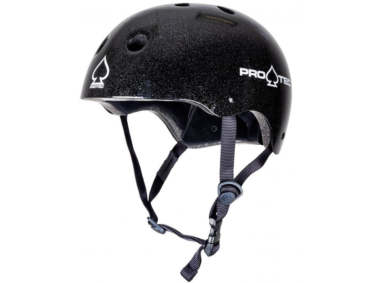 PROTEC CLASSIC BLACK METAL FLAKE-XL HELMET