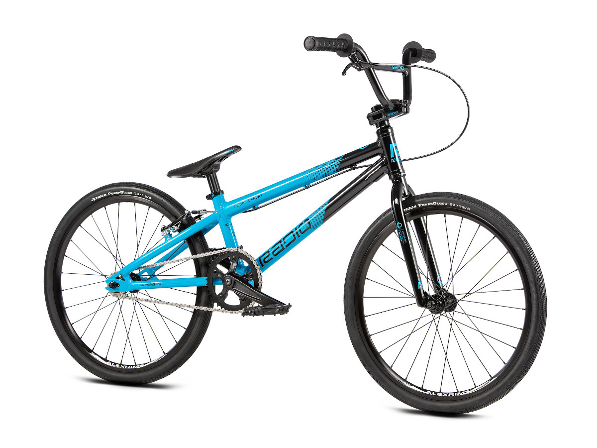 Radio Bikes "Cobalt Expert" 2020 BMX Race Bike Black/Cyan kunstform