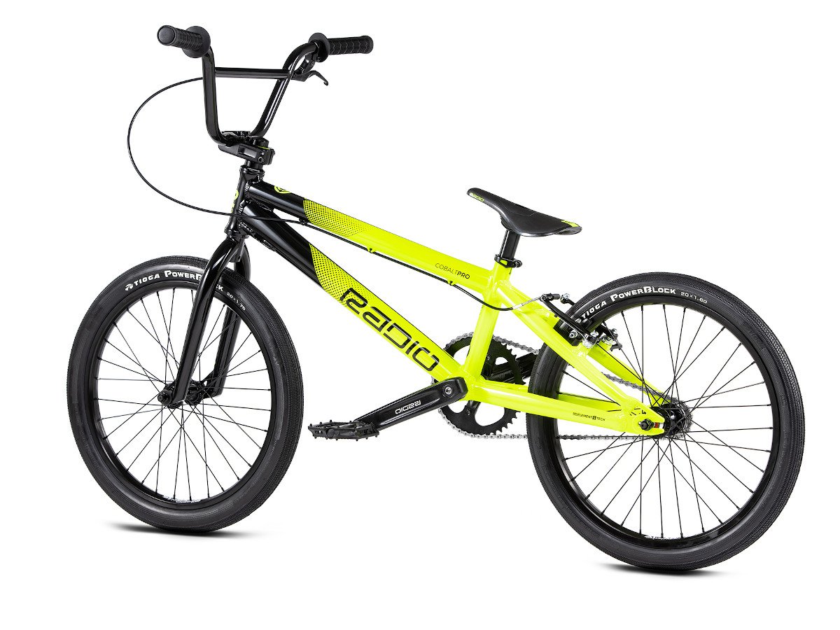 Radio Bikes "Cobalt Pro" 2020 BMX Race Rad Black/Neon Yellow