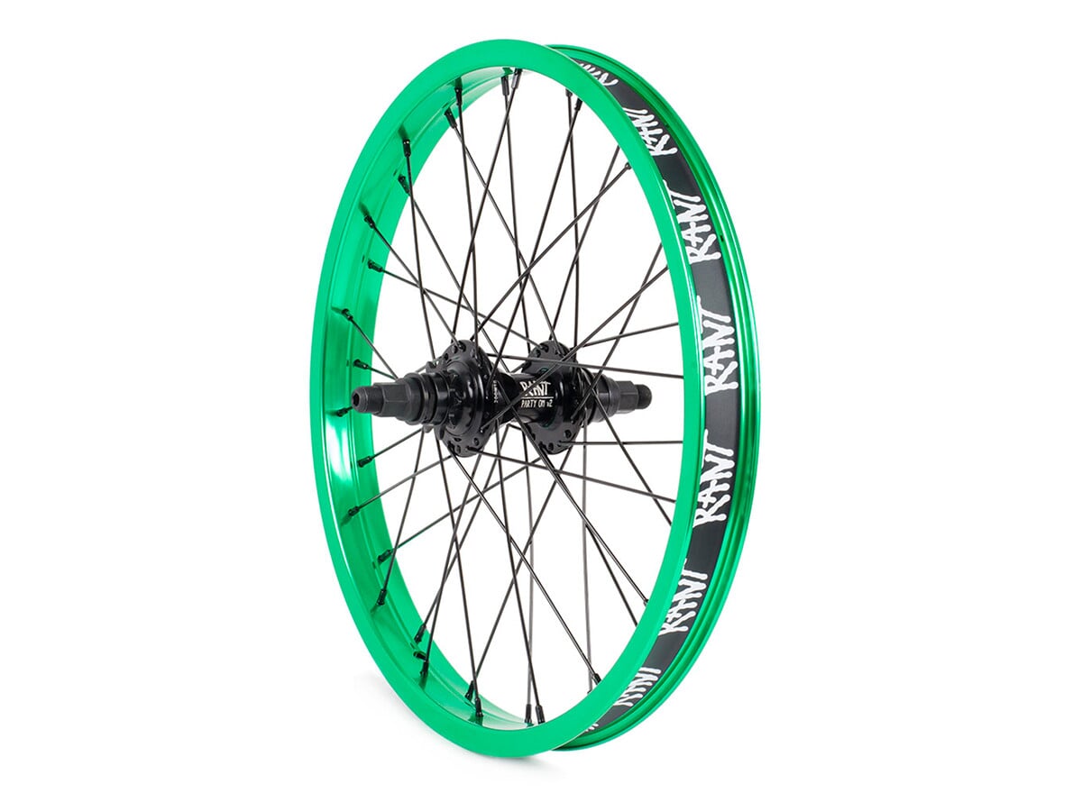 RANT PARTY ON 20" REAR BMX WHEEL RHD HARO CULT KINK GT SHADOW SUBROSA GOLD NEW 