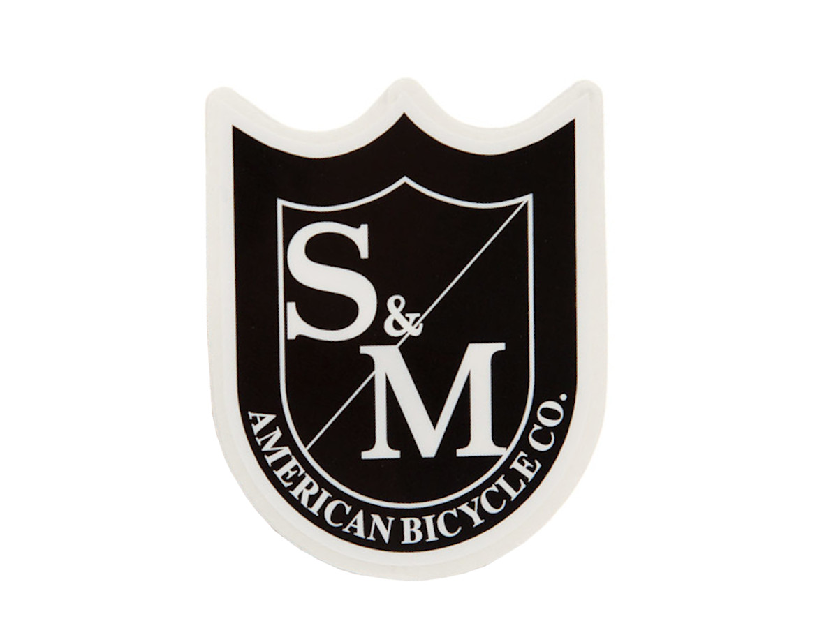 S M Bikes Medium Shield Sticker Kunstform Bmx Shop Mailorder Worldwide Shipping