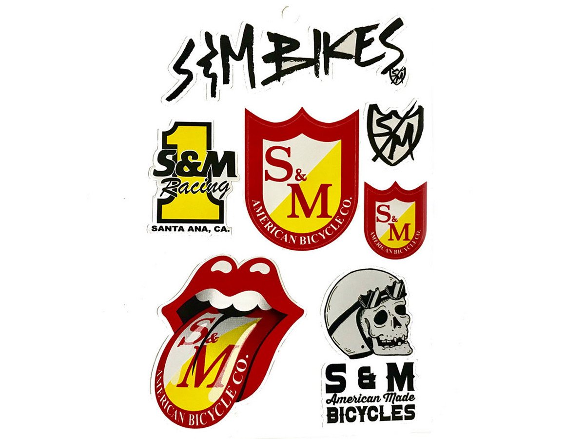 S M Bikes Stickerset Kunstform Bmx Shop Mailorder Worldwide Shipping