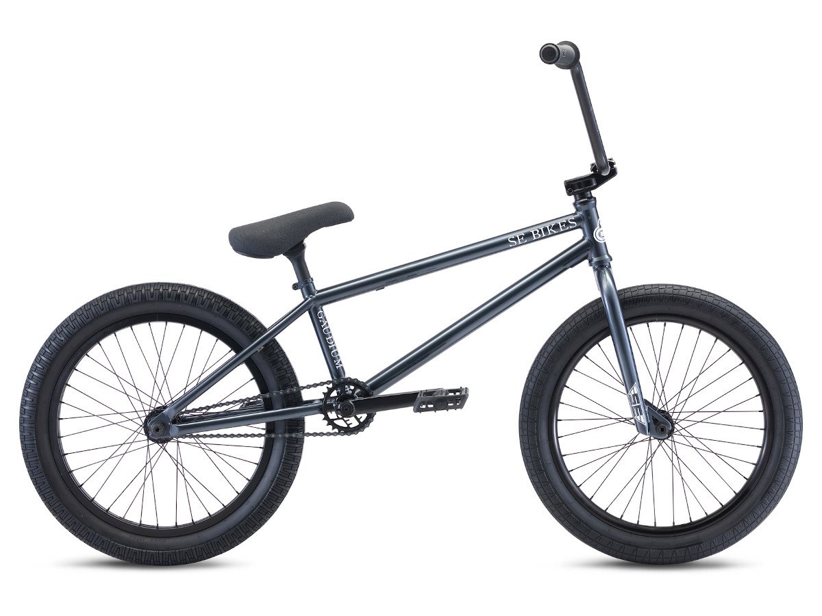 grey bmx bike