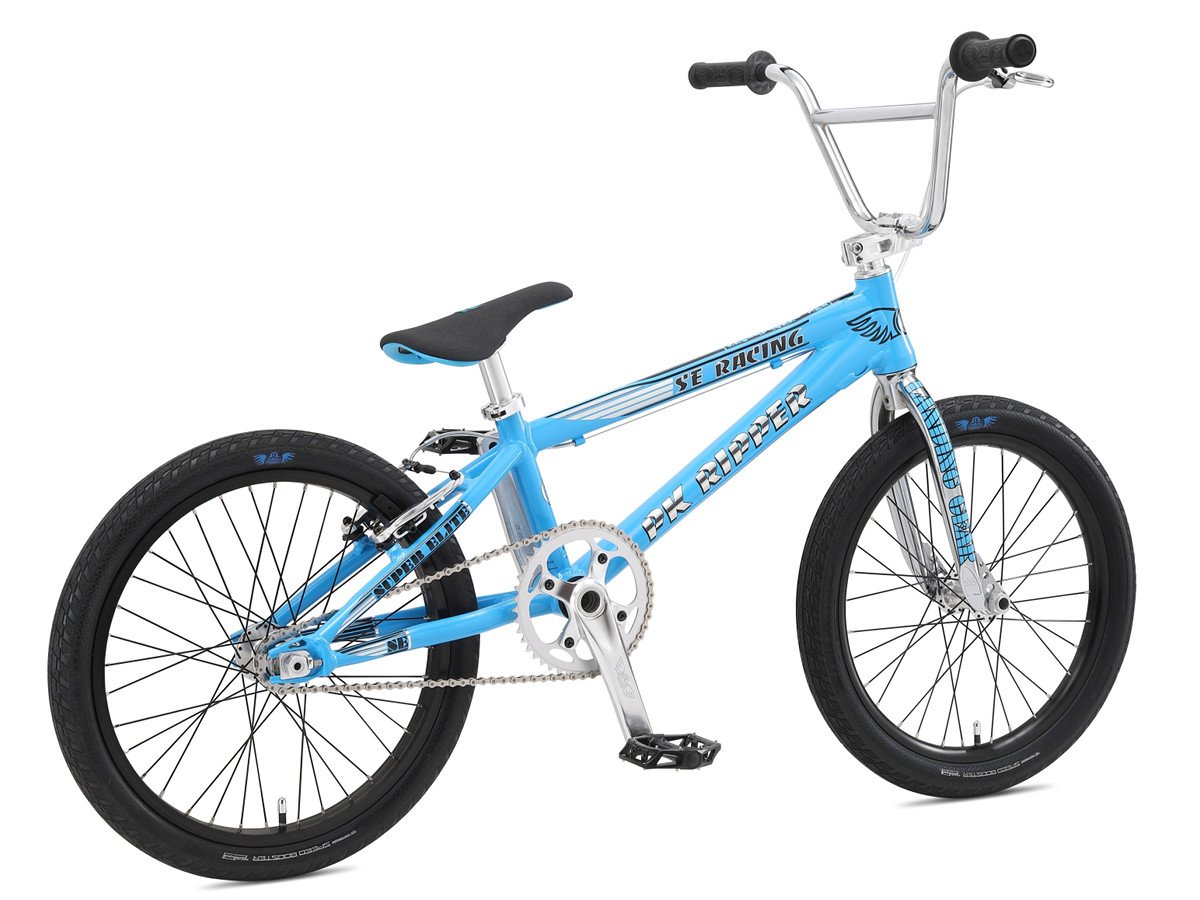 blue and yellow bmx bike