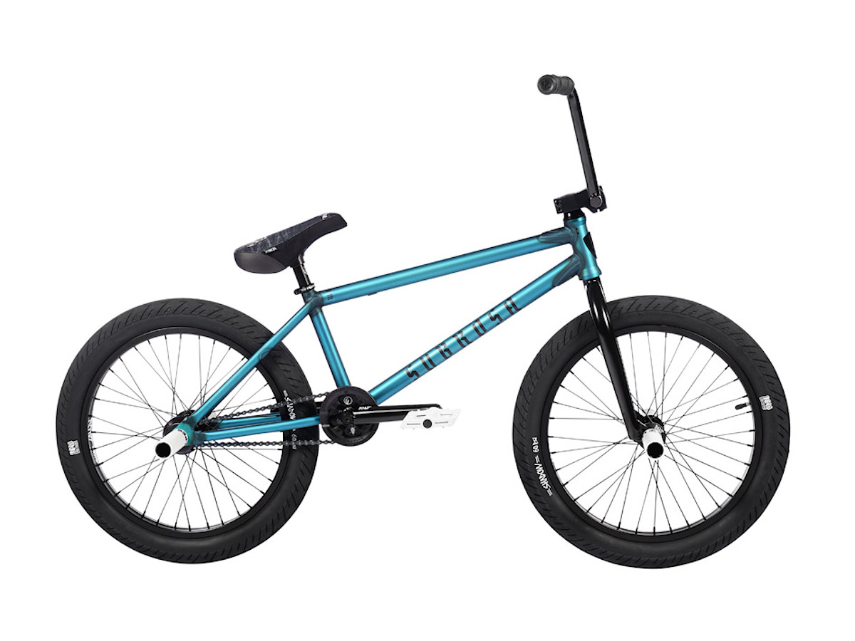 teal bmx bike