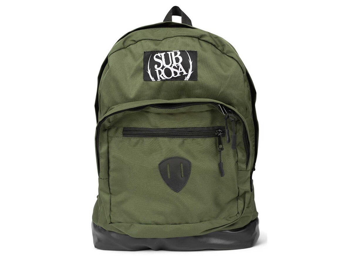 army green rucksack