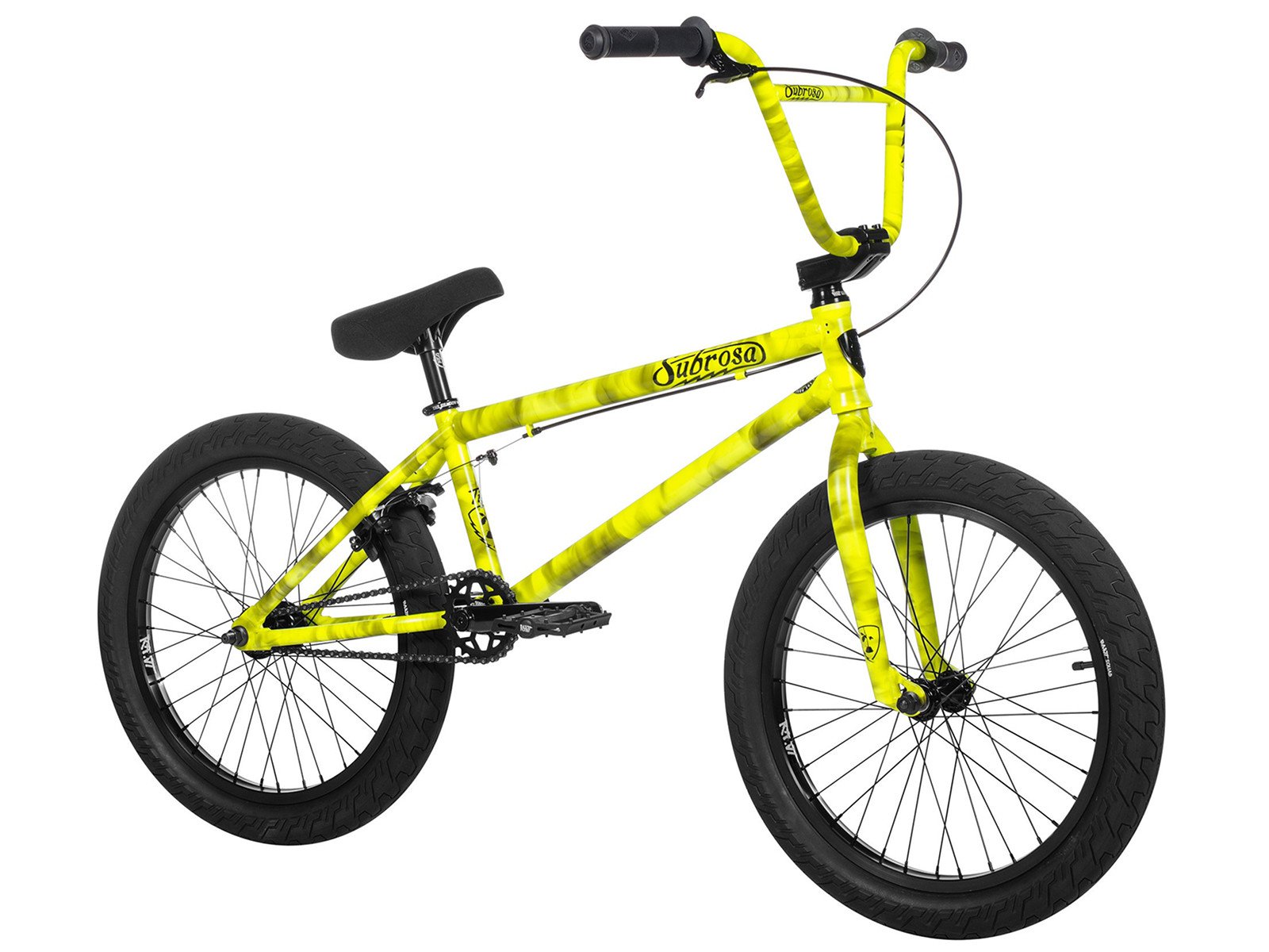 Subrosa Bikes "Tiro" 2017 BMX Bike Smoke Highlighter Yellow