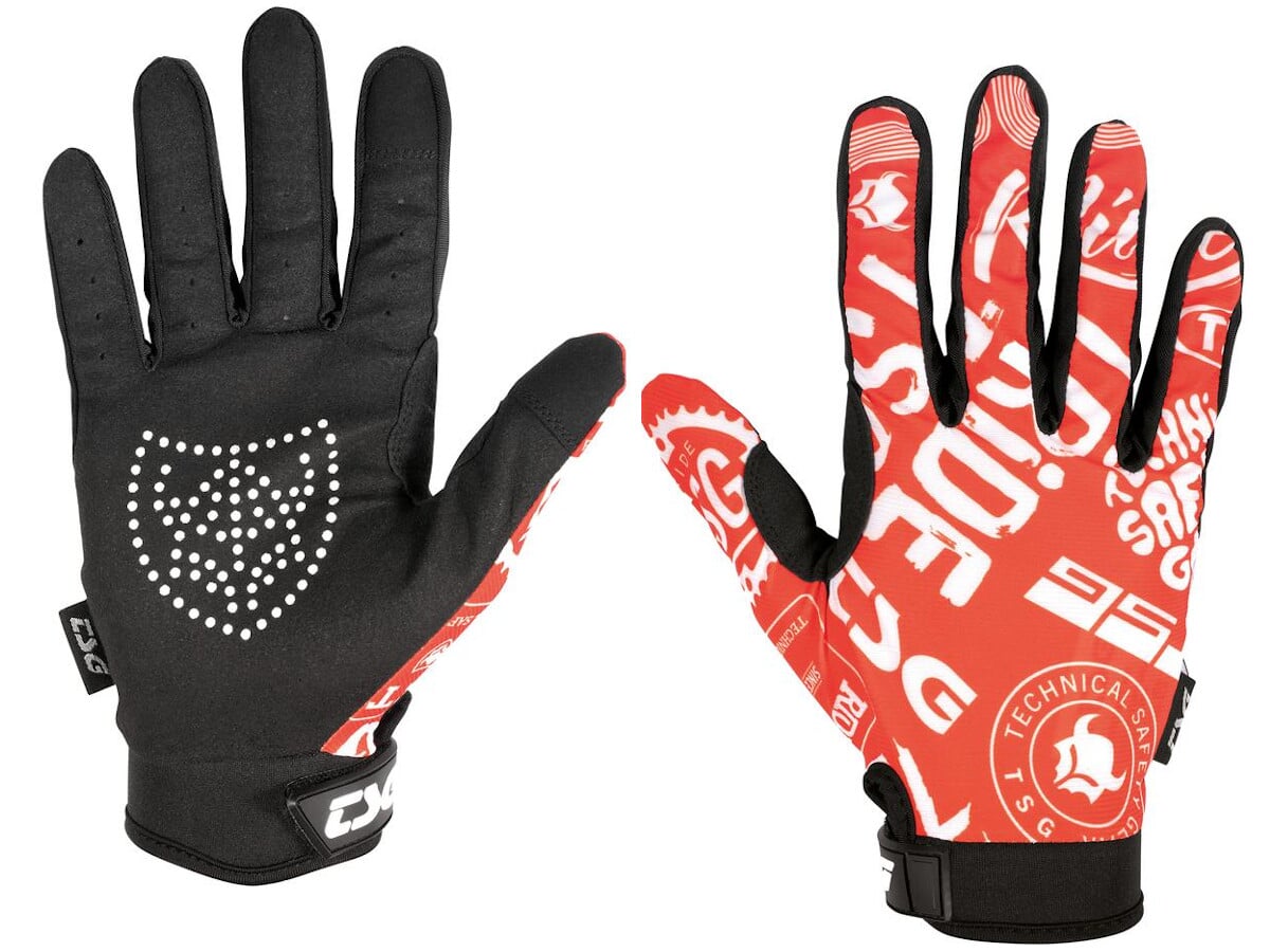 TSG DW Gloves - Sticky Red  kunstform BMX Shop & Mailorder - worldwide  shipping