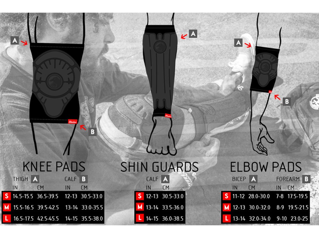 Kali Knee Pads Size Chart