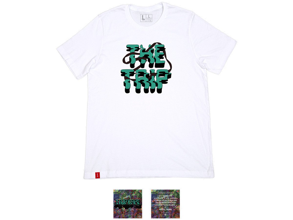 Lake Titicaca wise rely The Trip "TripTape" T-Shirt + DVD - White | kunstform BMX Shop & Mailorder  - worldwide shipping