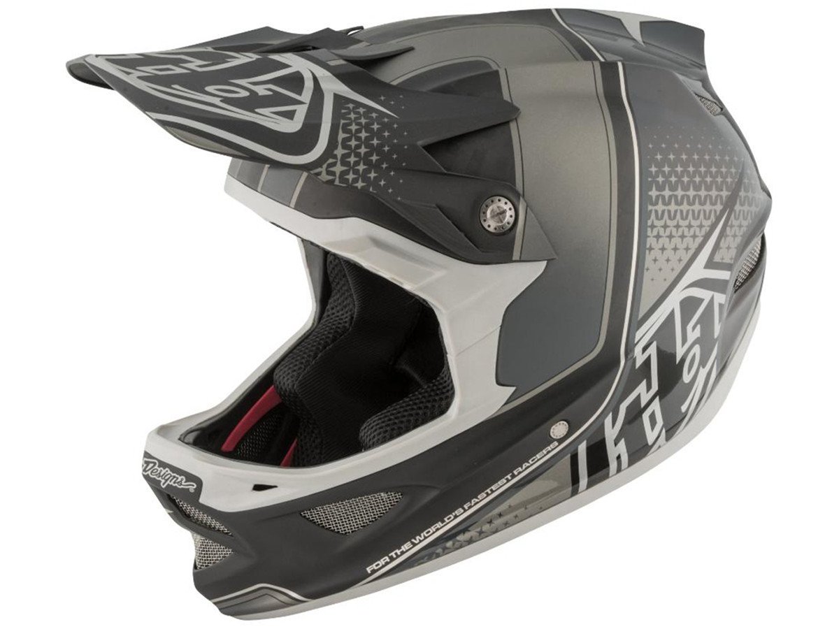 Troy Lee Designs "D3 Carbon" Fullface Helmet Starburst Black (MIPS