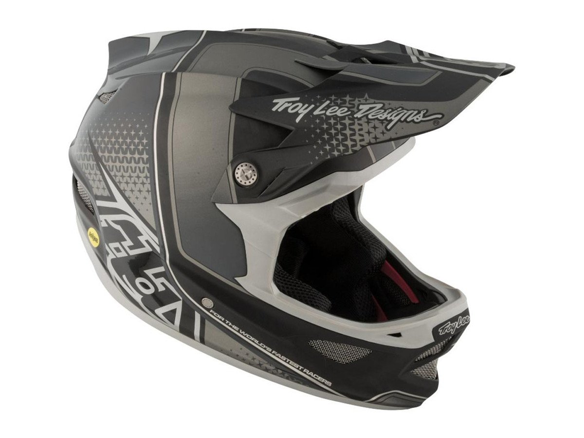 Troy Lee Designs "D3 Carbon" Fullface Helmet Starburst Black (MIPS) kunstform BMX Shop