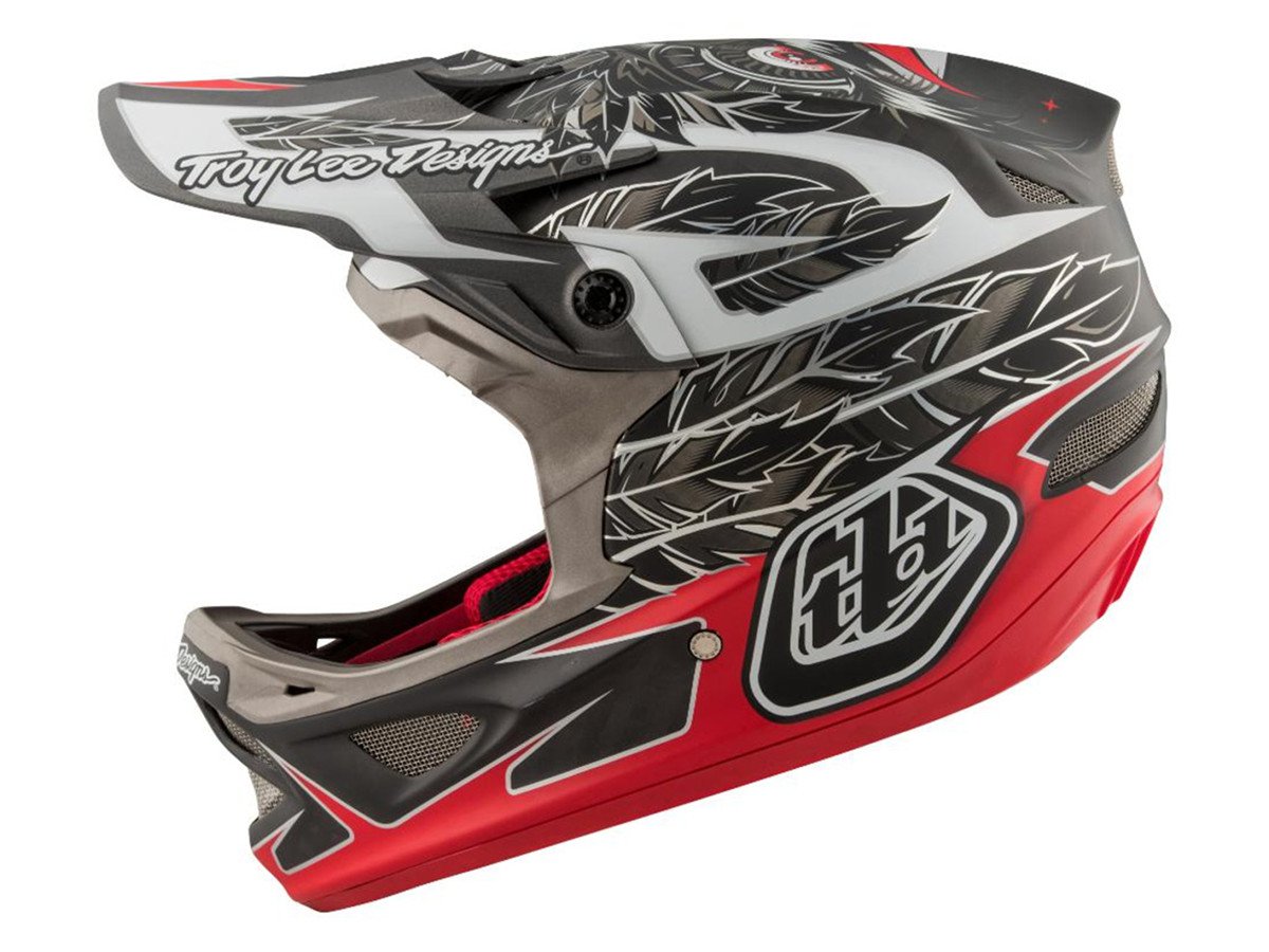 Troy Lee Designs "D3" Fullface Helmet Nightfall Black kunstform BMX