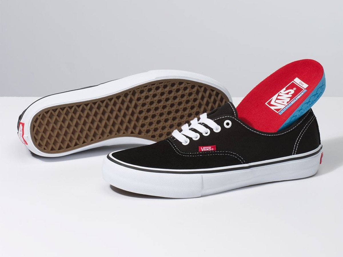 vans authentic black pro