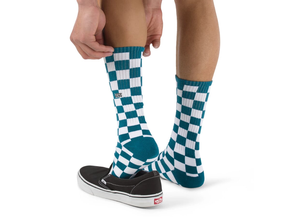 vans checkerboard crew socks