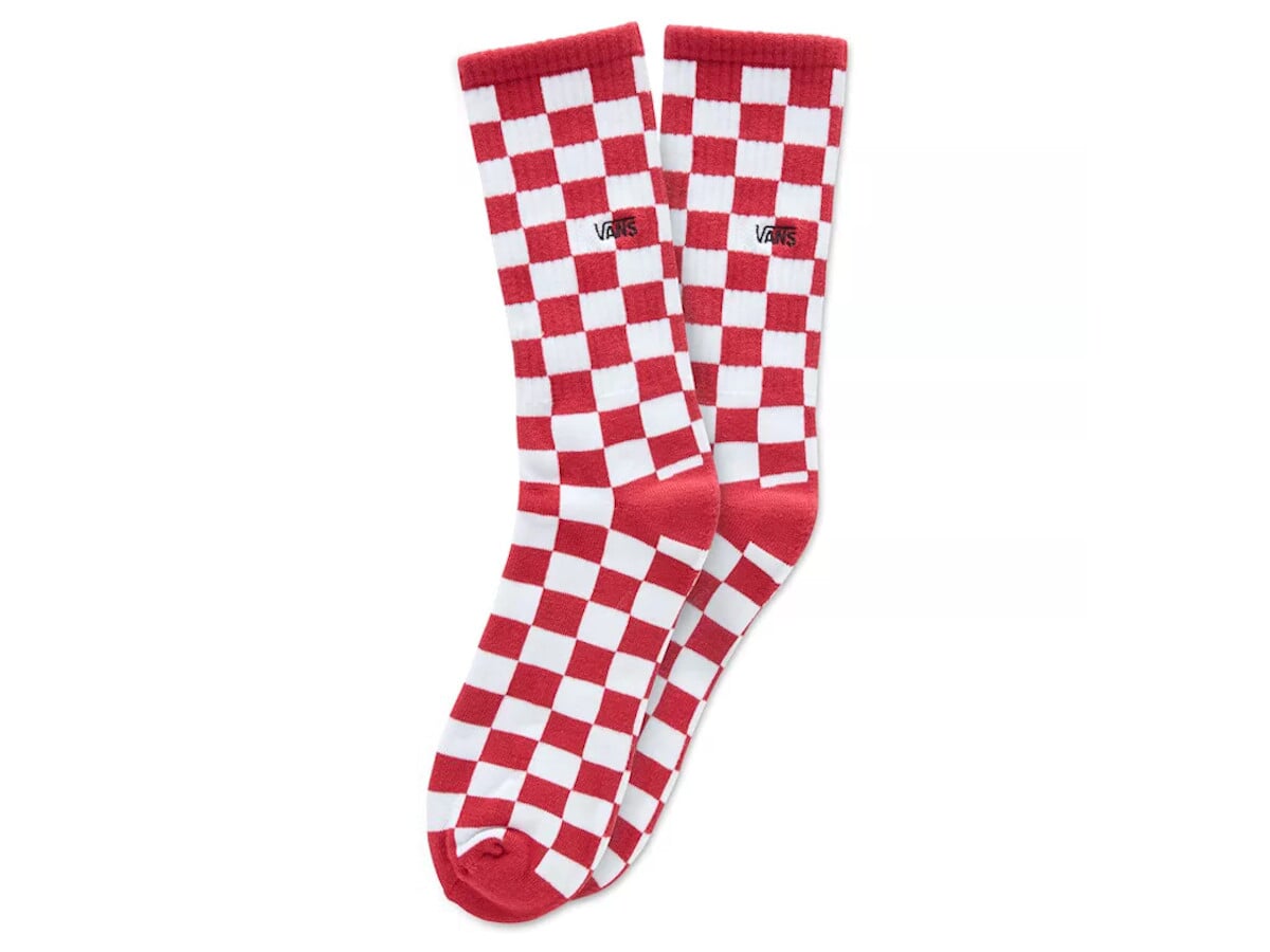 checkerboard vans socks